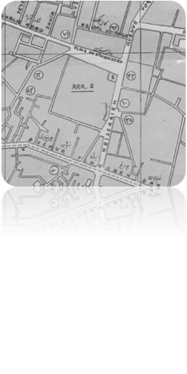 نقشه پیرامون میدان در سال 1330